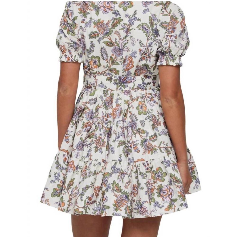 Hermoza Louisa Tunic Short Sleeve Floral Dress Size Large - Picture 10 of 14